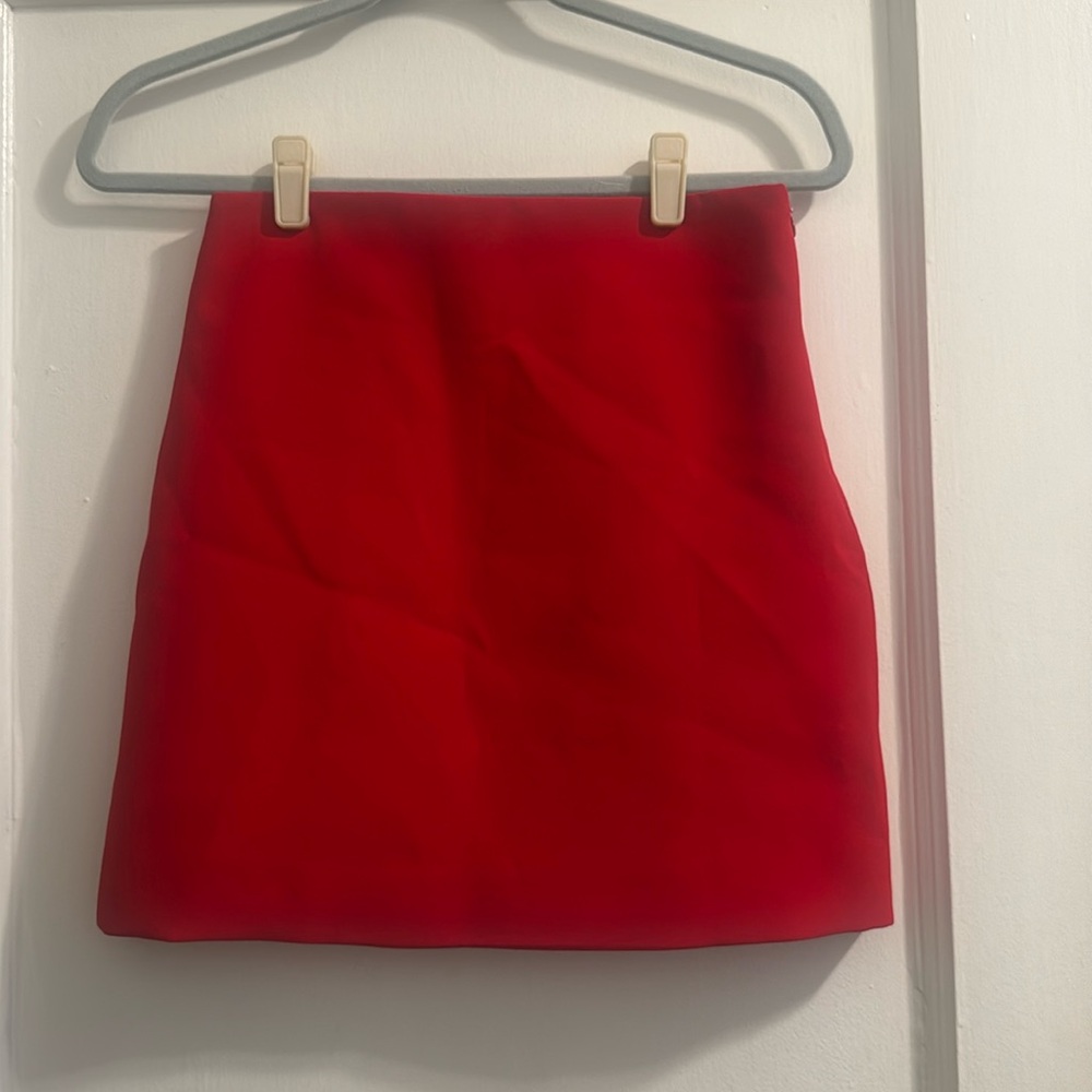 Zara Red Mini Skirt